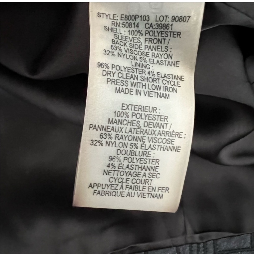Elie Tahari Viola Jacket (Moto), Asymmetrical Zippers, Midnight Multi - Picture 14 of 14